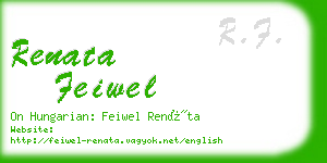 renata feiwel business card